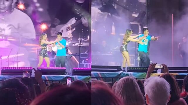 Joven lavacarros sube al escenario durante concierto de María León en Hermosillo