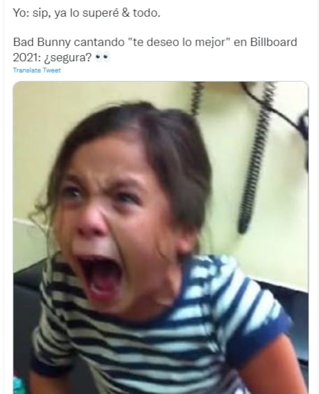 Post sobre 'Te deseo lo mejor' de Bad Bunny.