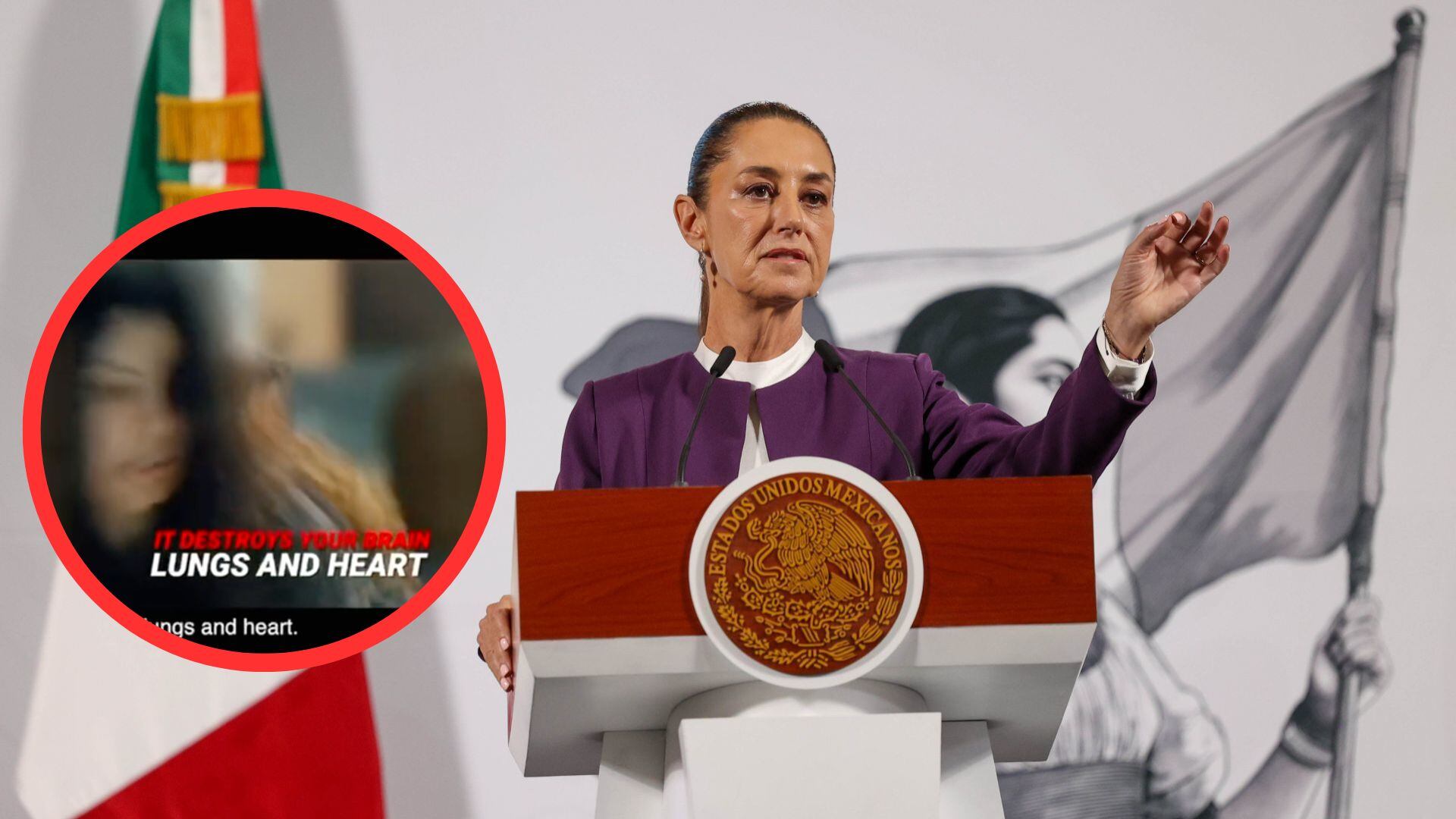 Claudia Sheinbaum celebra que Donald Trump difunda campaña contra el fentanilo