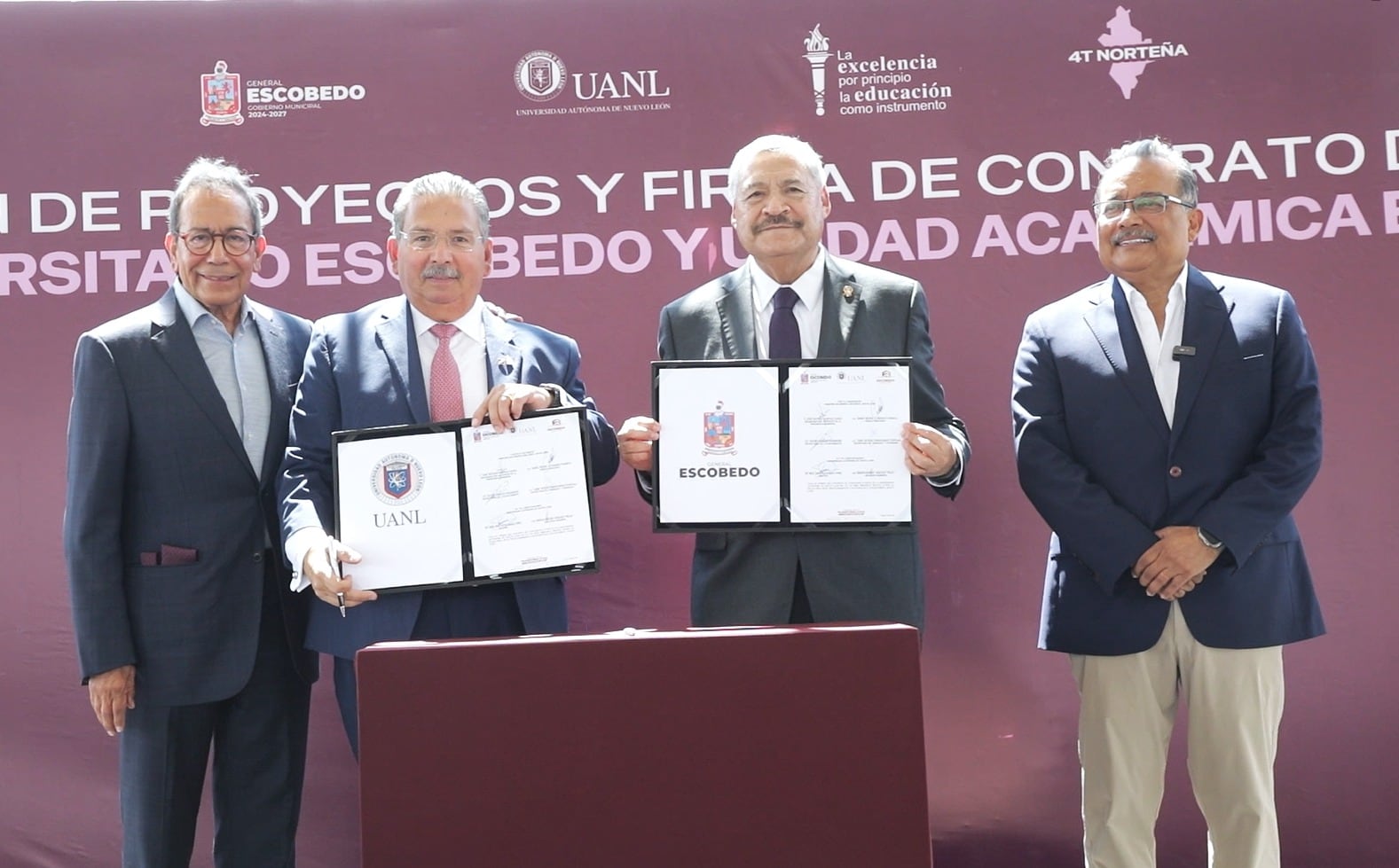 Escobedo otorga predio a la UANL para construir Unidad Académica y hospital.