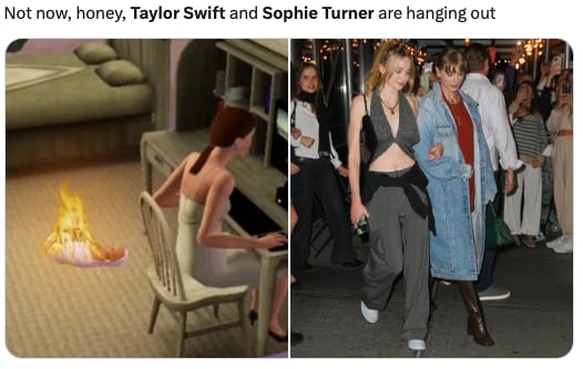 Salida de Taylor Swift y Sophie Turner provoca memes contra Joe Jonas