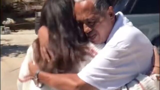 Influencer Brandace con su padre