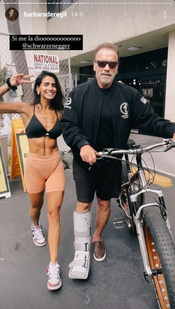 Bárbara de Regil presume foto con Arnold Schwarzenegger