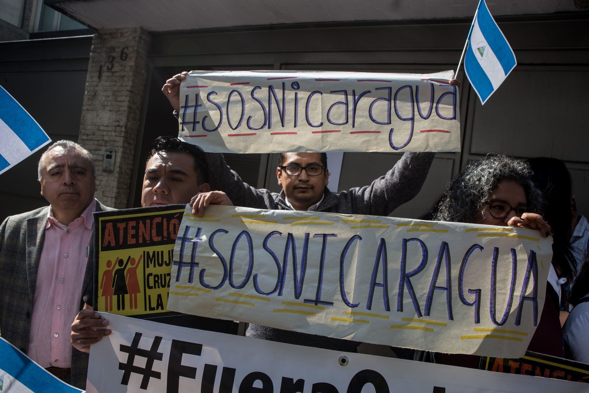 Opositores de Daniel Ortega en la CDMX