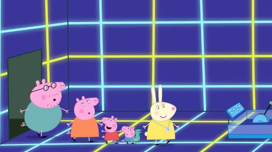 Peppa Pig por el Día de Dibujar un Dinosaurio