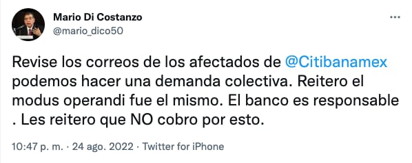 Ex titular de Condusef sugiere demanda colectiva contra Citibanamex por fraude