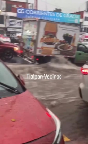 Inundaciones Tlalpan y Álvaro Obregón en CDMX
