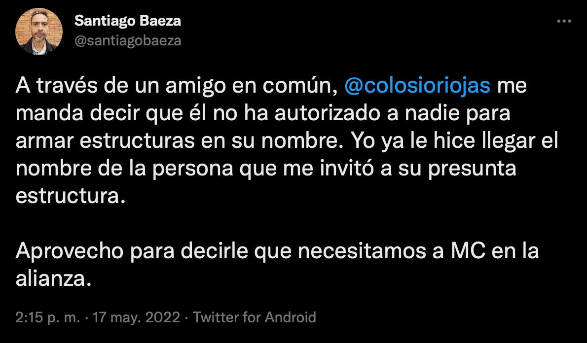 Luis Donaldo Colosio niega haber creado estructuras de apoyo en su nombre