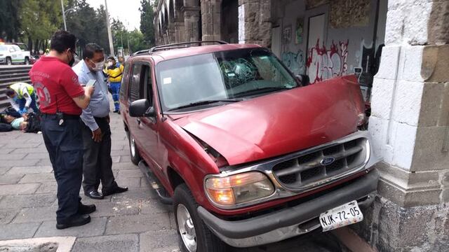 Camioneta que chocó