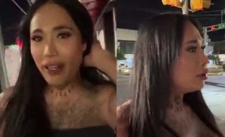 Karina Torres estaba en un en vivo cuando un sujeto le hizo pasar un terrorífico momento