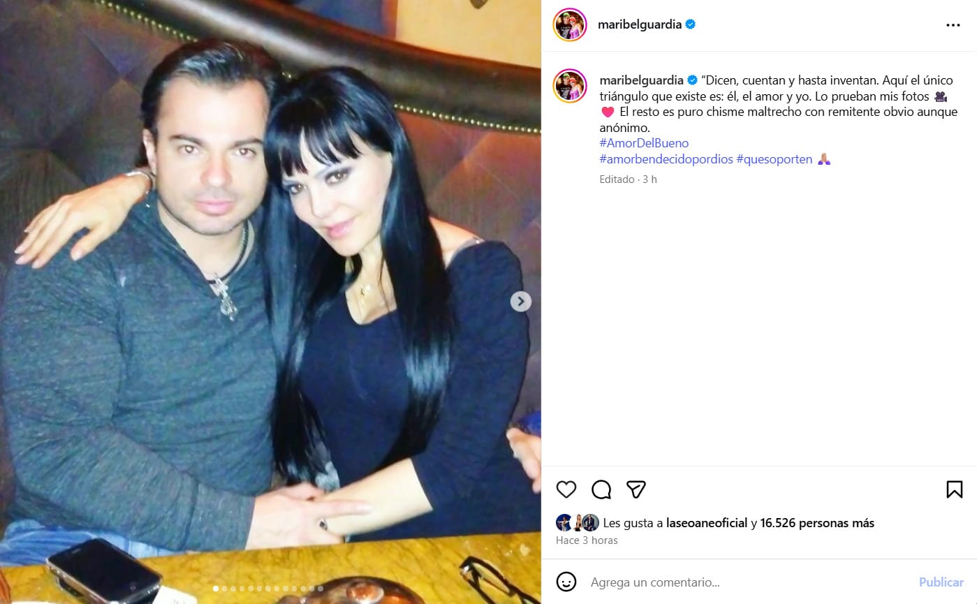 Maribel Guardia y Marco Chacón