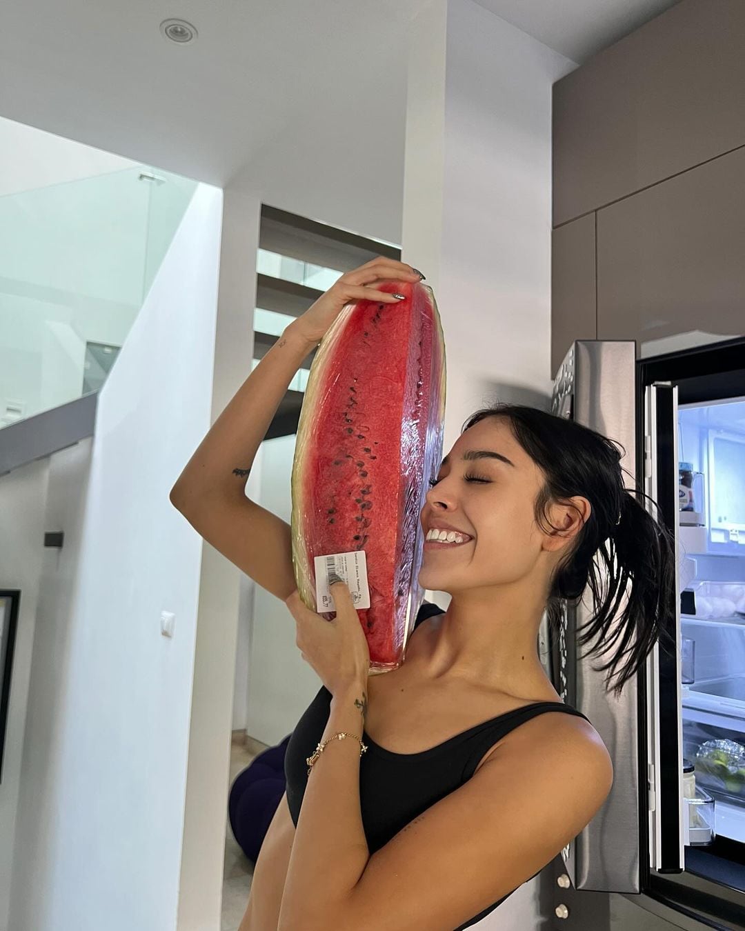 Foto que Alex Hoyer compartió de Danna Paola por San Valentín.