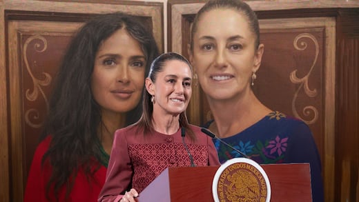 “Me cayó muy bien”: Sheinbaum habla de su encuentro con Salma Hayek en Veracruz