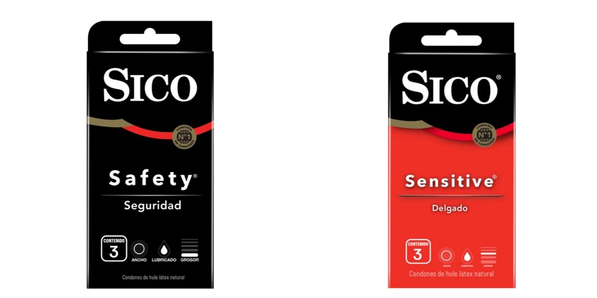 Condones de Sico que han sido falsificados