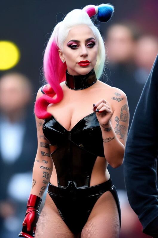 Lady Gaga como Harley Quinn