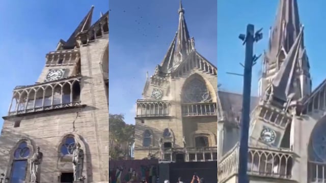 Así colapsó la Catedral Basílica de Manizales