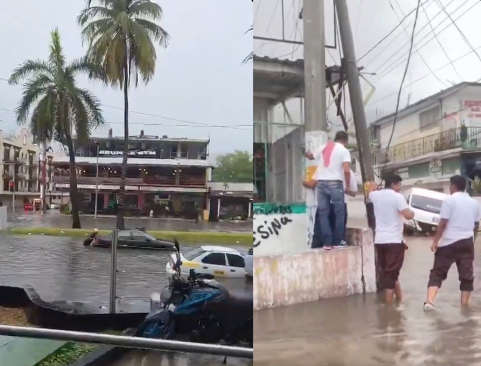 Inundaciones por lluvias en Acapulco