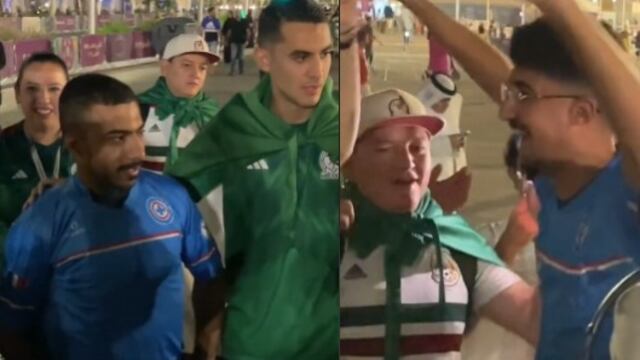 Aficionados de Arabia Saudita con playera de Cruz Azul