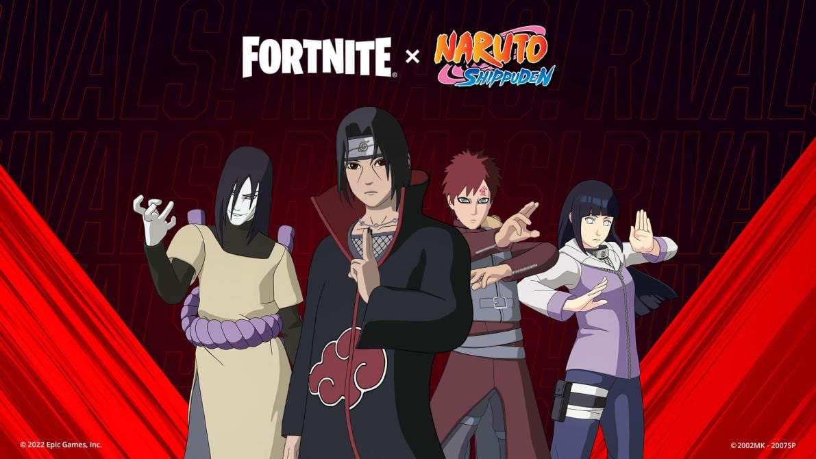 Skins de Naruto para el Nindo Fortnite