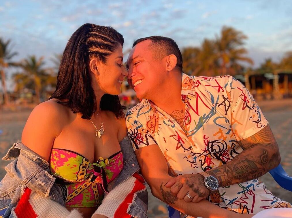 Kimberly Flores y Edwin Luna.