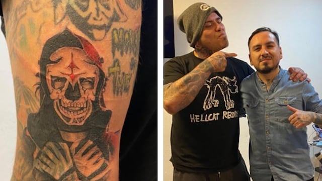 Pagano presume tatuaje