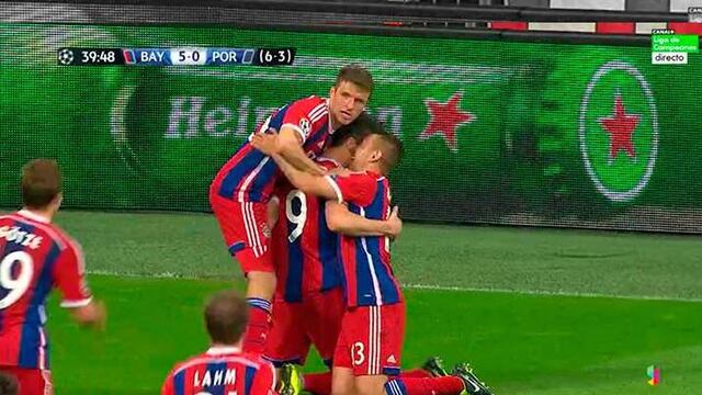 Diego Reyes hace el ridículo en su debut en Champions y el Bayern gana 5-0 en el descanso