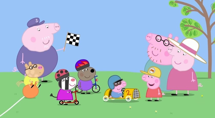 Peppa Pig El carro de carreras de Goerge