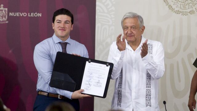 AMLO con Samuel García firman acuerdo para el acueducto El Cuchillo 2