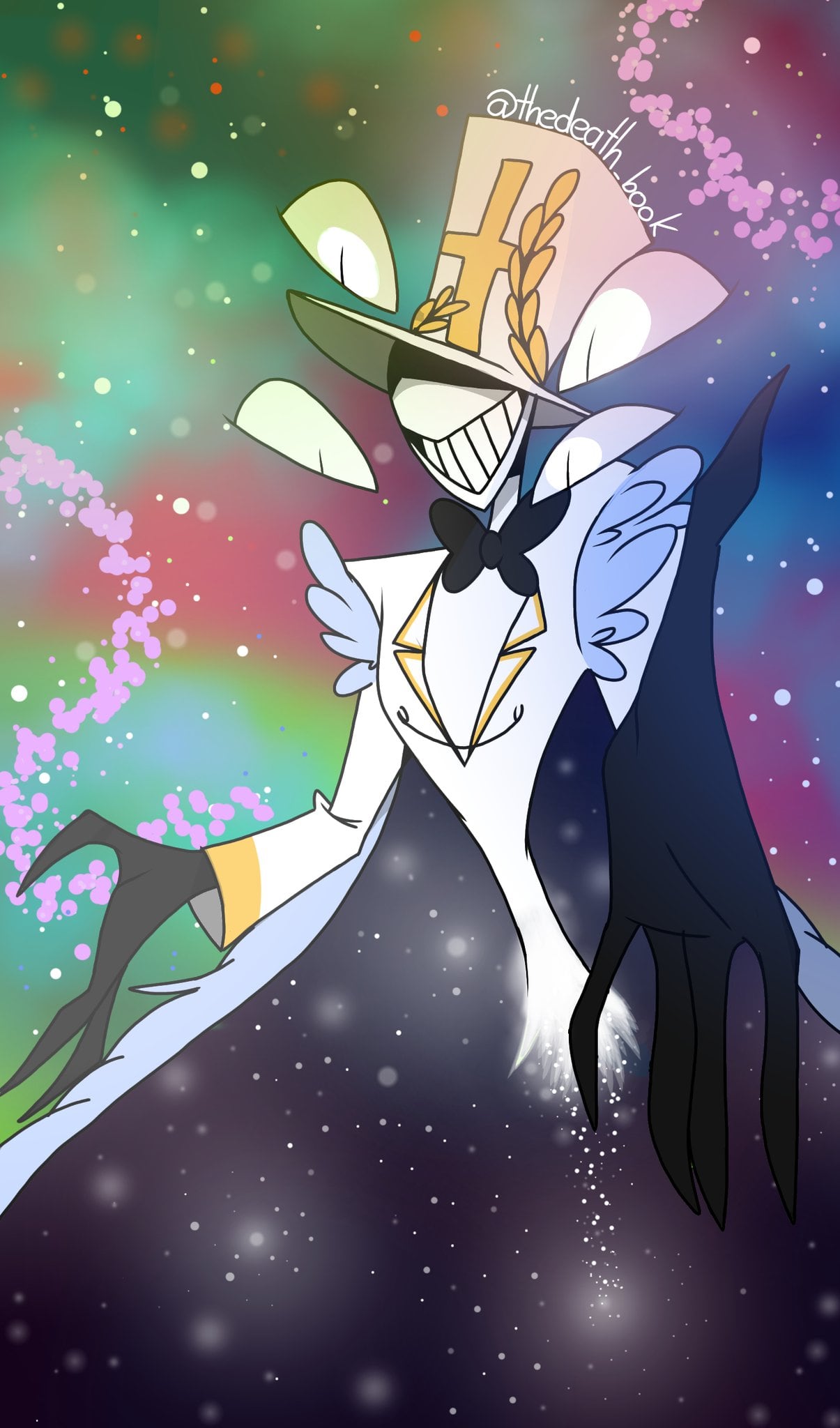Fanart de Dios en Hazbin Hotel