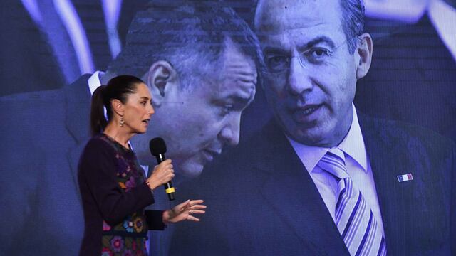 Claudia Sheinbaum, presidenta de México, durante su intervención en la "Mañanera del Pueblo"