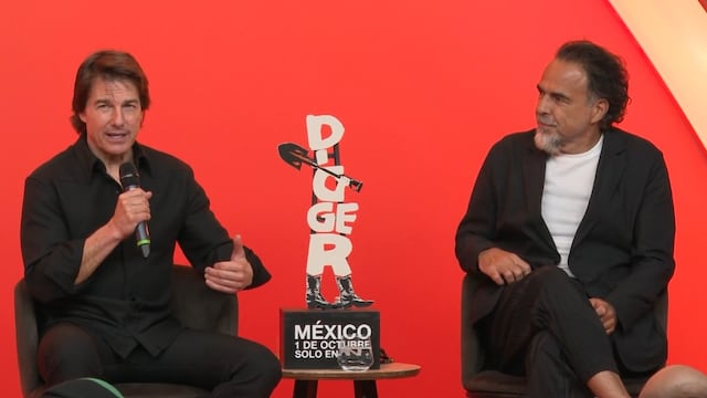 Alejandro González Iñárritu y Tom Cruise en conferencia de Digger