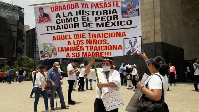'Juanito' en la Marcha del Silencio.
