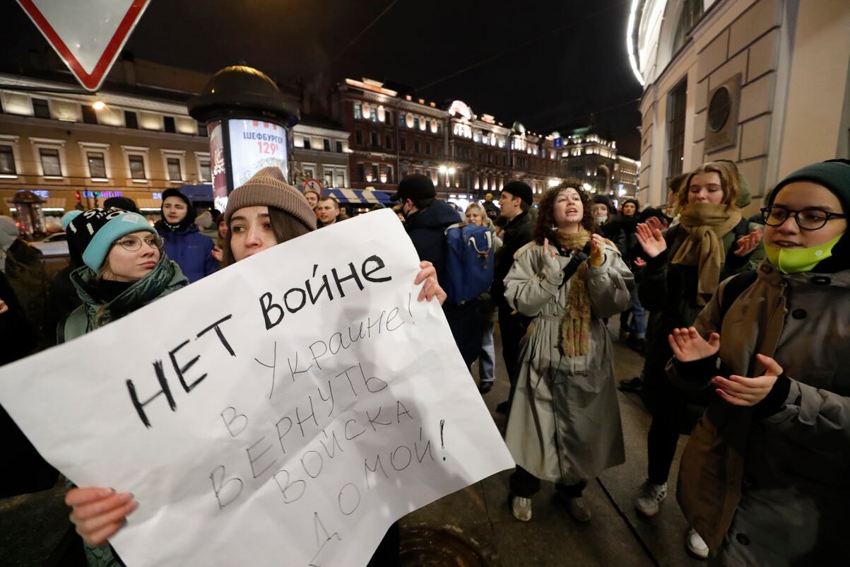 Detenciones en Rusia por manifestaciones en contra de la guerra con Ucrania /EFFE