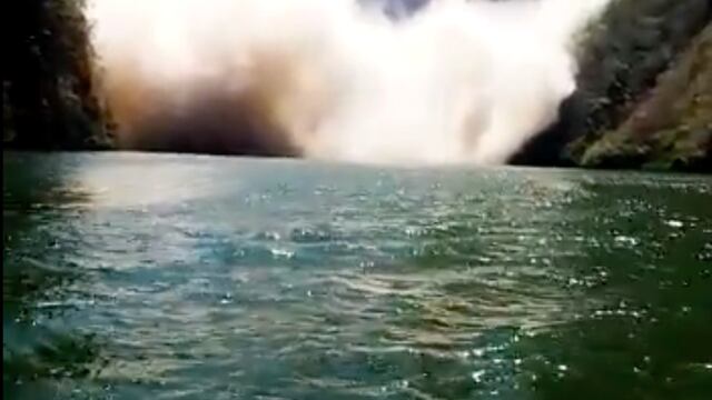 Desprendimiento en el Cañón del Sumidero