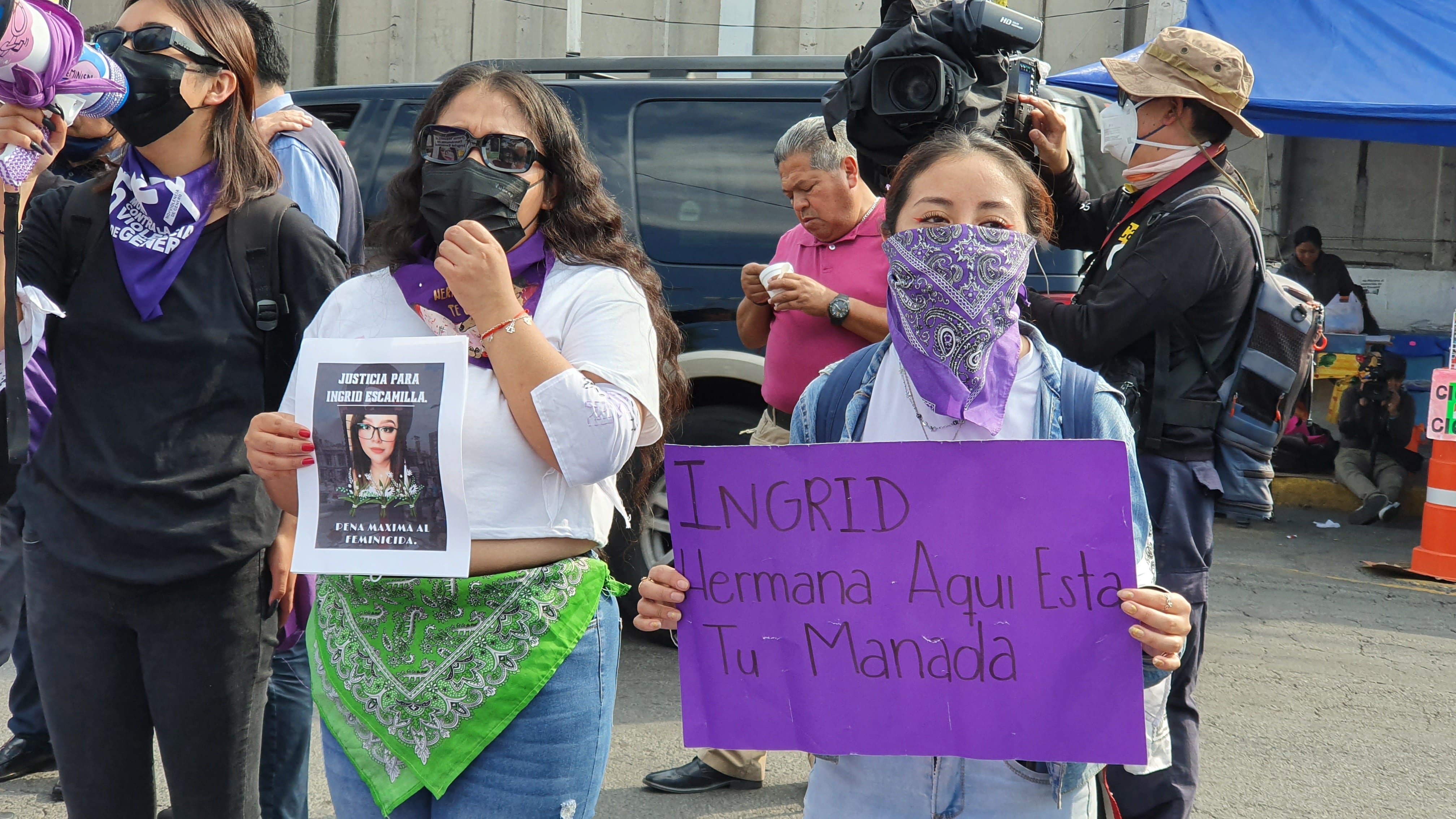 Protesta Ingrid Escamilla