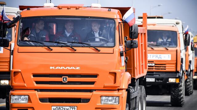 Putin camión Crimea