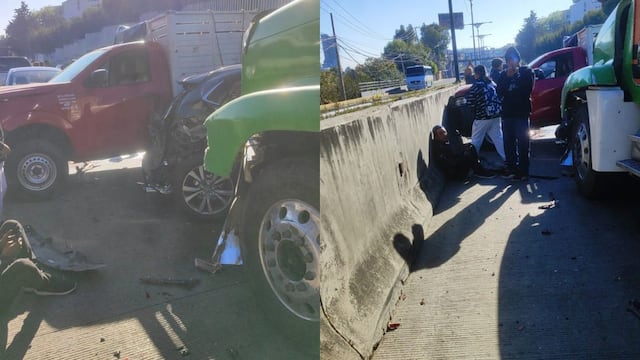 Accidente carretera México-Toluca hoy 11 de marzo