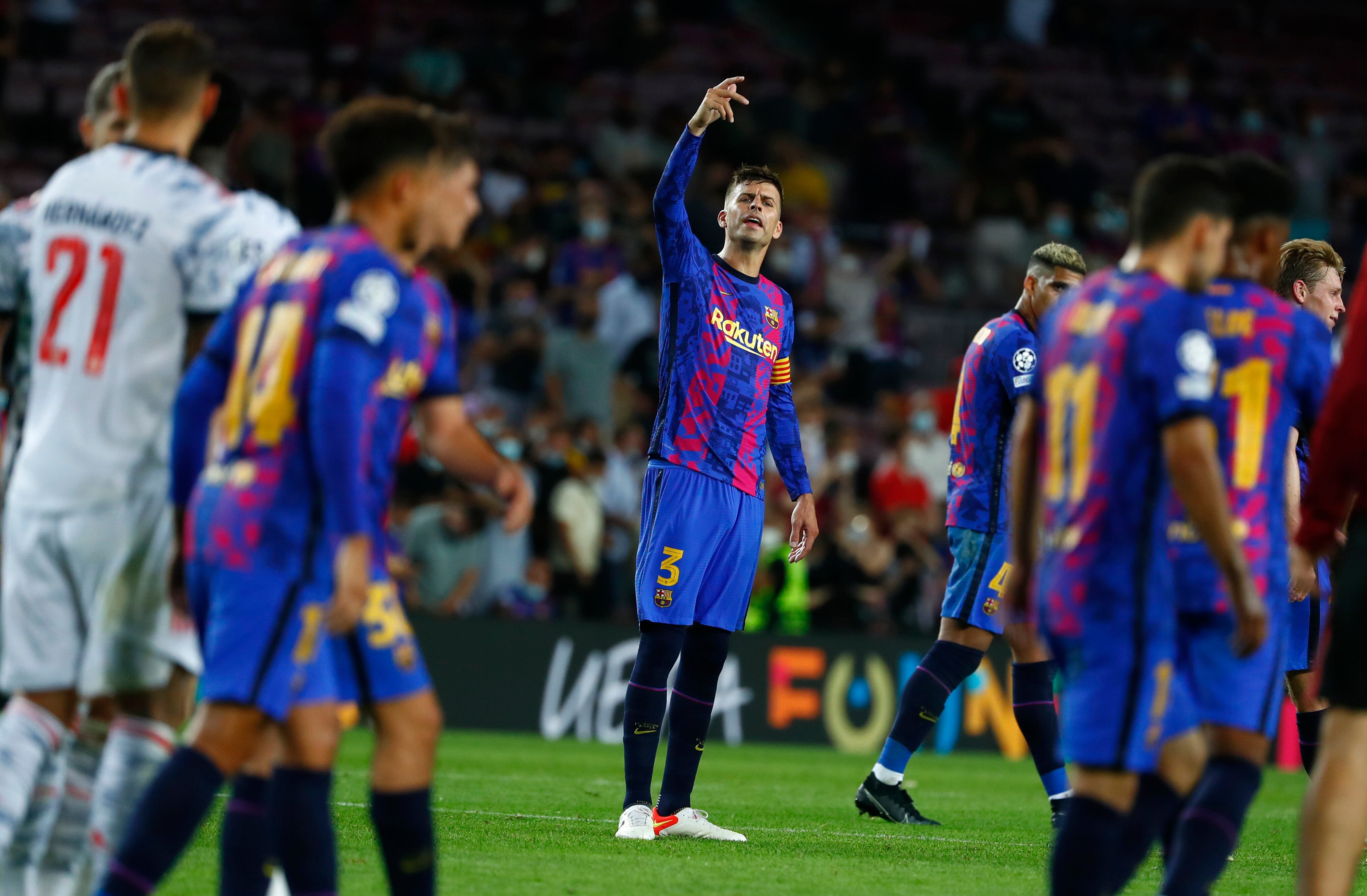 El FC Barcelona cayó en su debut en la Champions League 2021-22