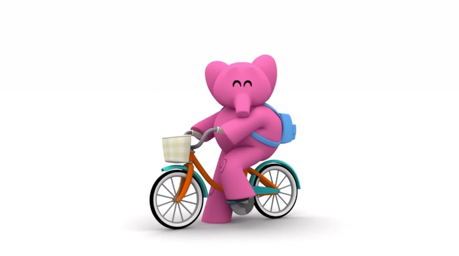 Pocoyó por Día Nacional de la Bicicleta Eléctrica