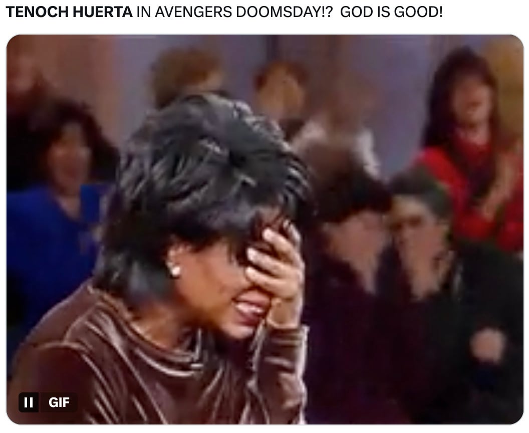 Tenoch Huerta regresa como Namor en Avengers Doomsday