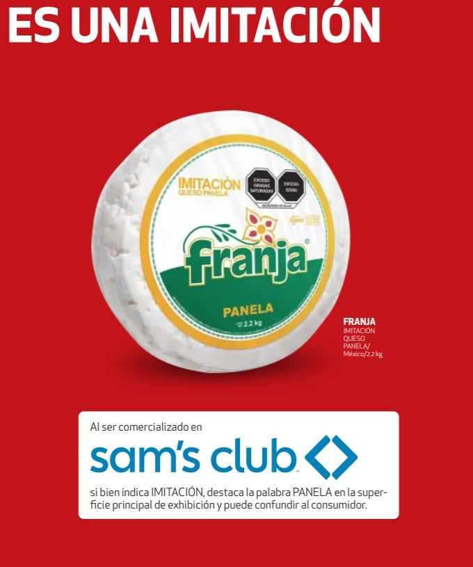 Quesos irregulares, según la Profeco