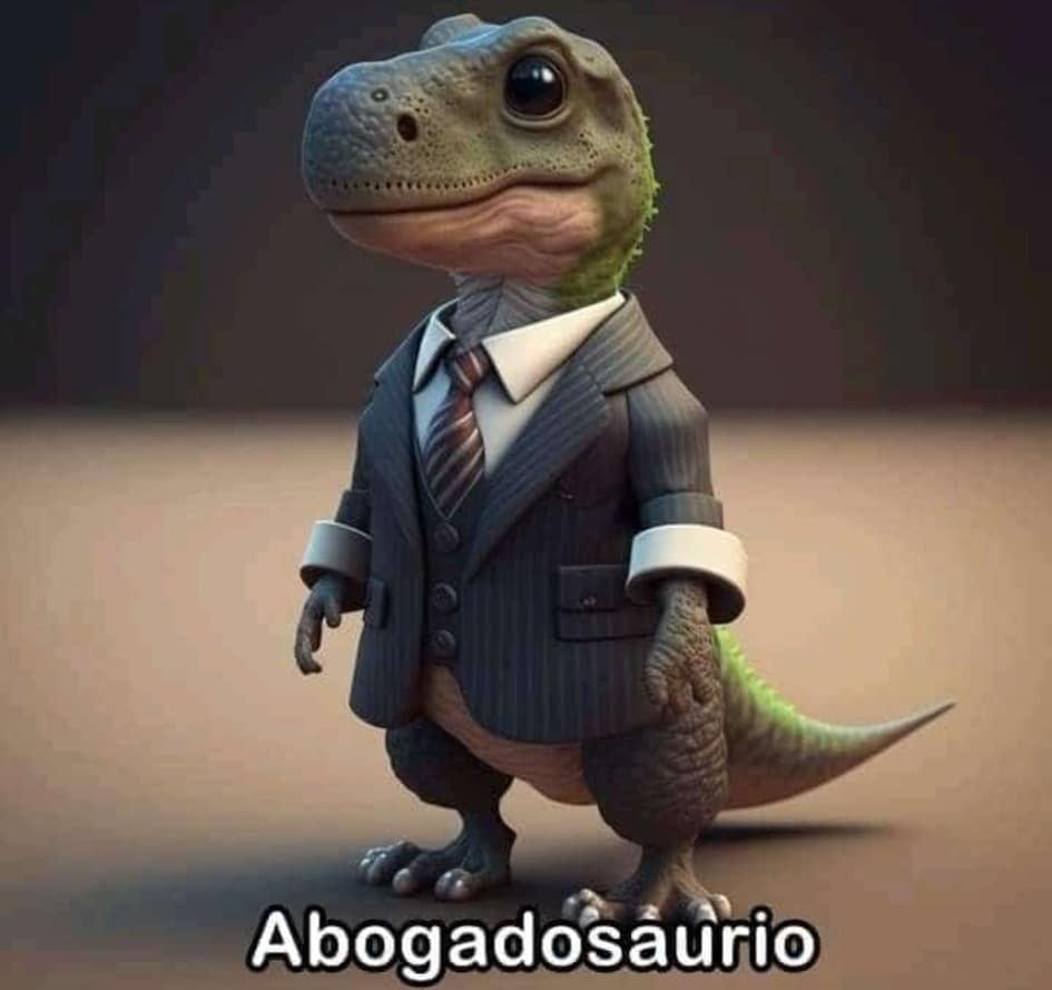 Dinoprofesiones, imagen creada con Midjourney