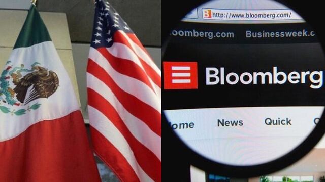 Banderas México-Estados Unidos/Bloomberg