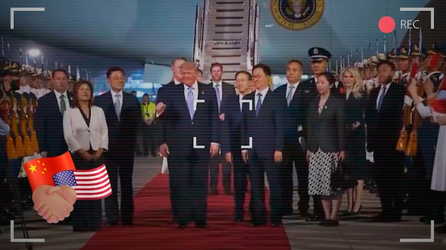 Trump inicia visita a China con líderes tecnológicos de Estados Unidos