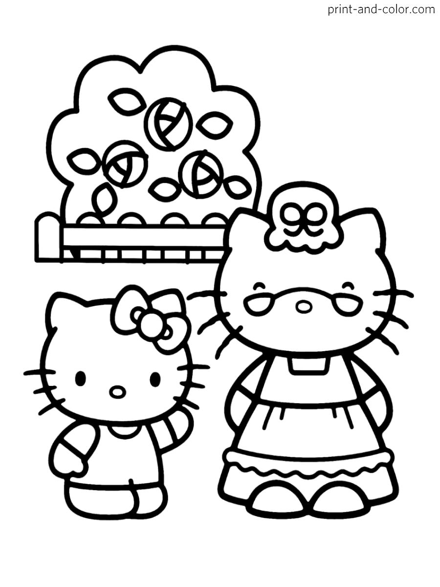 Dibujos de los abuelos de Hello Kitty