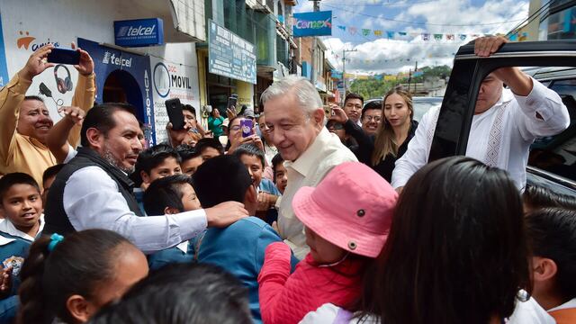 AMLO en Tlaaxiaco, Oaxaca.