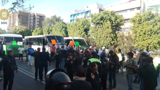 Bloqueo hoy de transportistas en CDMX