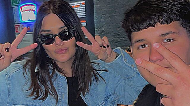 Yuridia y su hijo Phoenix