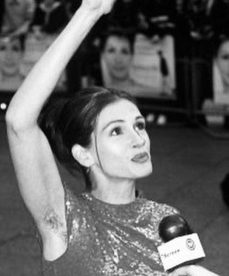 Fernanda Castro muestra famosas con vello en sus axilas