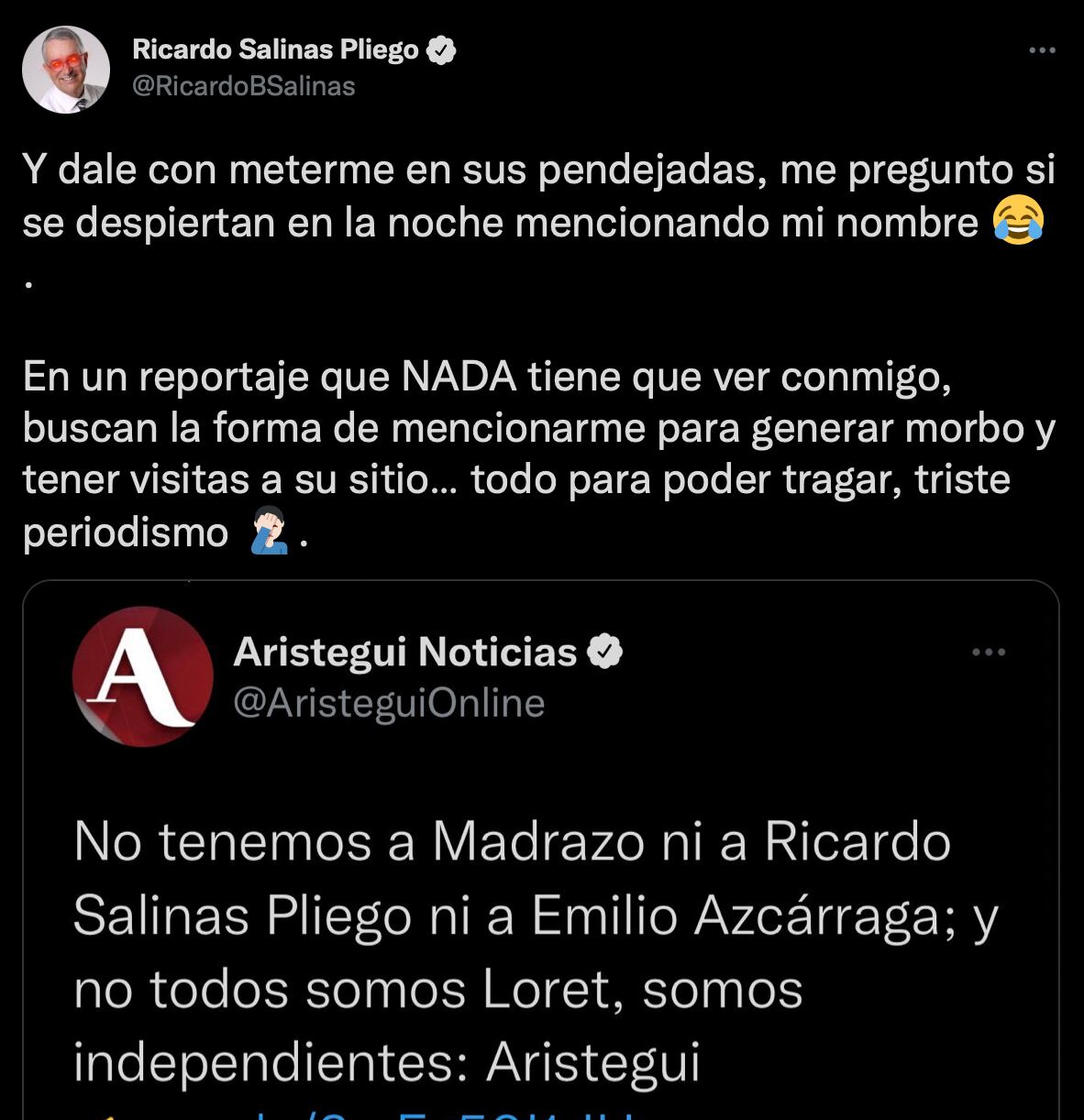 Ricardo Salinas Pliego contra Aristegui
